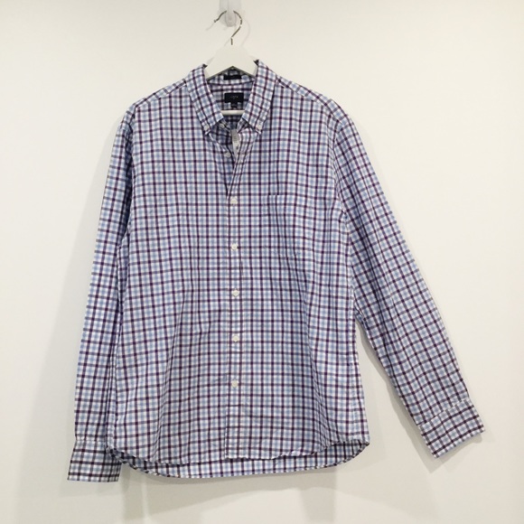 NWT Men's J Crew Button Down Long Sleeved Shirt Sz L - Picture 2 of 8